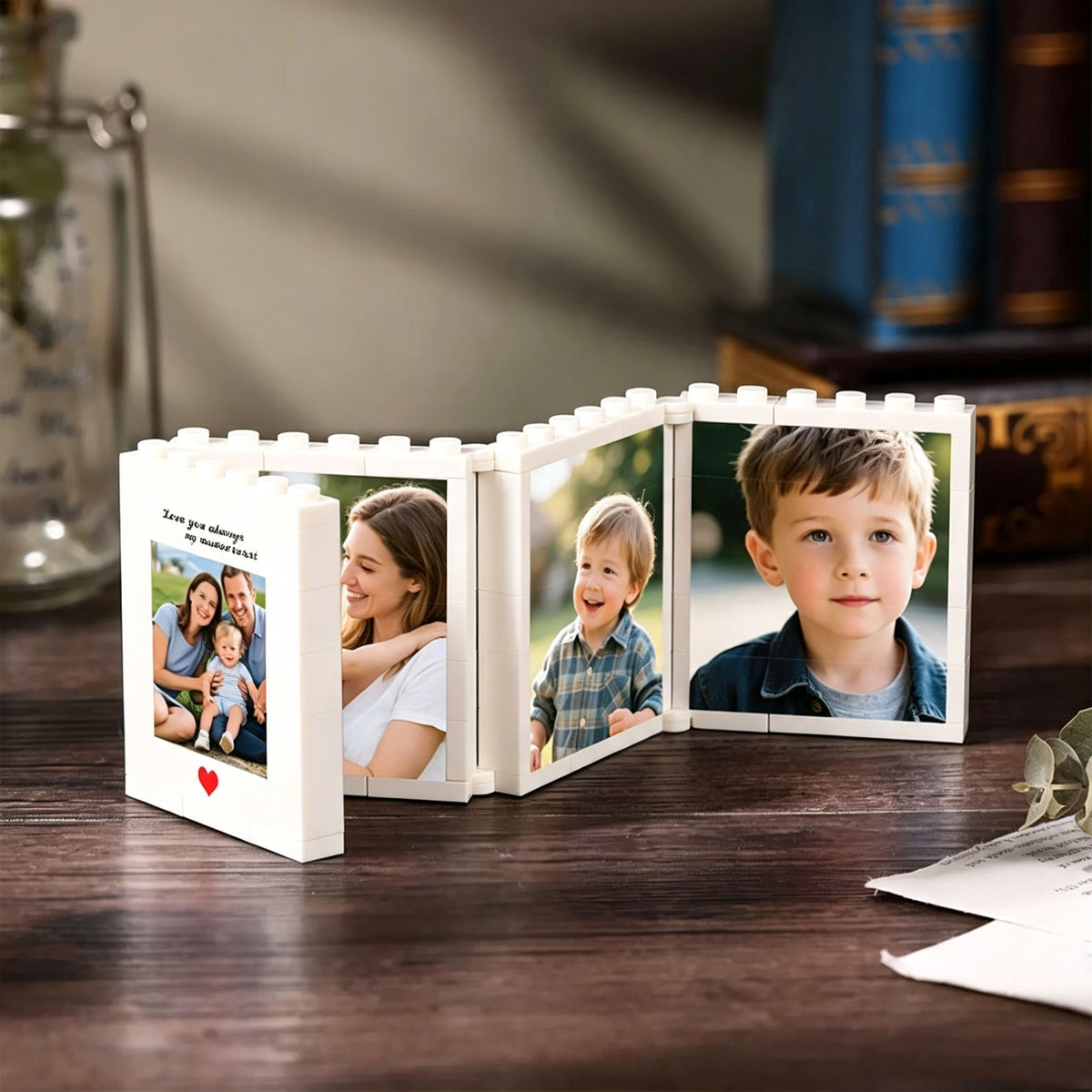 Hinged Foldable Brick Kids Photo Frame