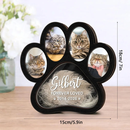 Personalized Paw Pet Memorial Frame