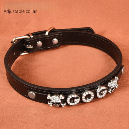 Crystal Dog Collar Personalized with Bling Name