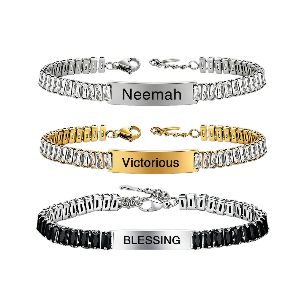 Zirconia Name Bracelet