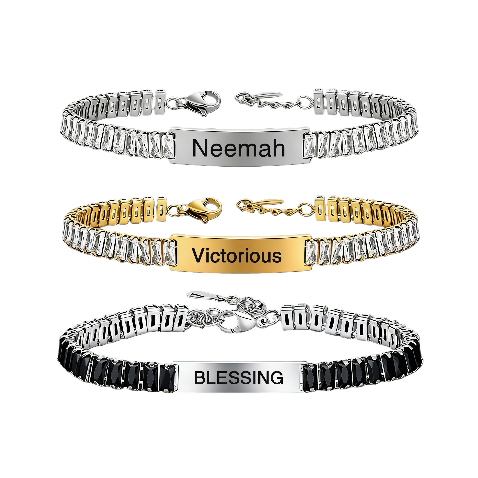 Zirconia Name Bracelet