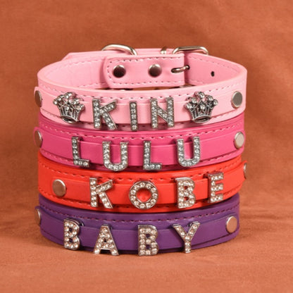 Crystal Dog Collar Personalized with Bling Name
