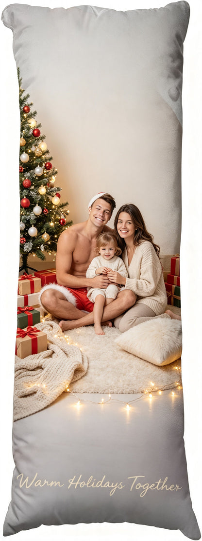 Custom Pillow with Picture & Text, Two-Sides Velvet（Optional Pillow Insert)