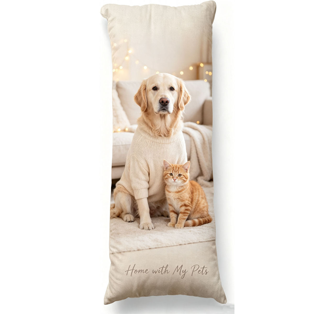 Custom Pillow with Picture & Text, Two-Sides Velvet（Optional Pillow Insert)