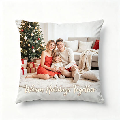 Custom Pillow with Picture & Text, Two-Sides Velvet（Optional Pillow Insert)