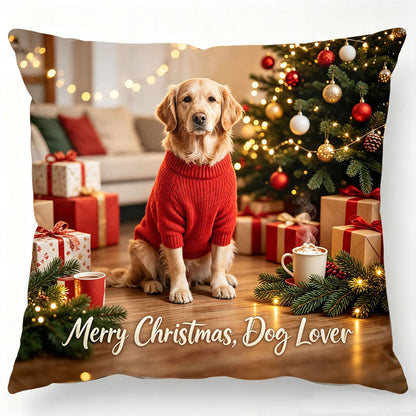 Custom Pillow with Picture & Text, Two-Sides Velvet（Optional Pillow Insert)