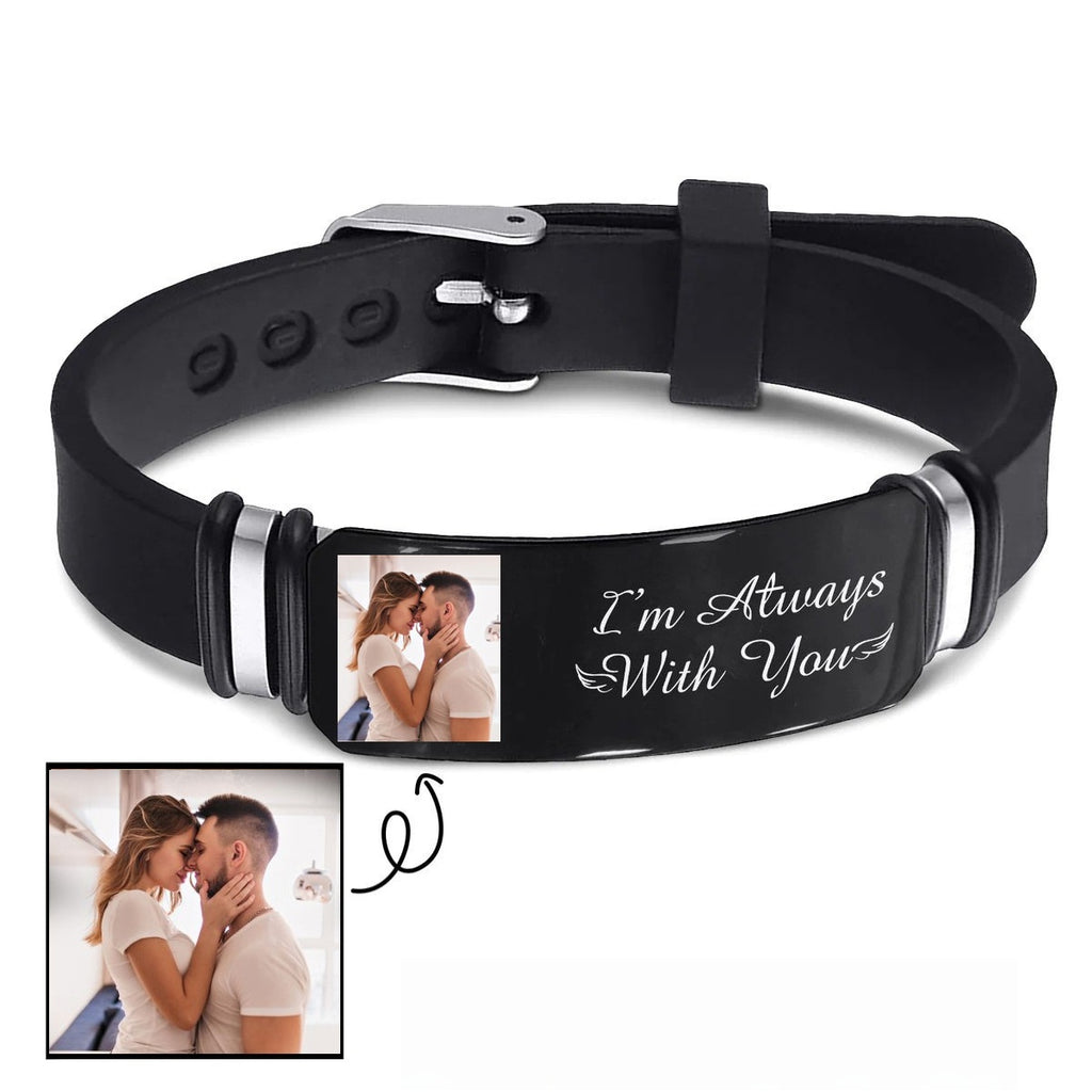 Silicone & Stainless Steel Wristband