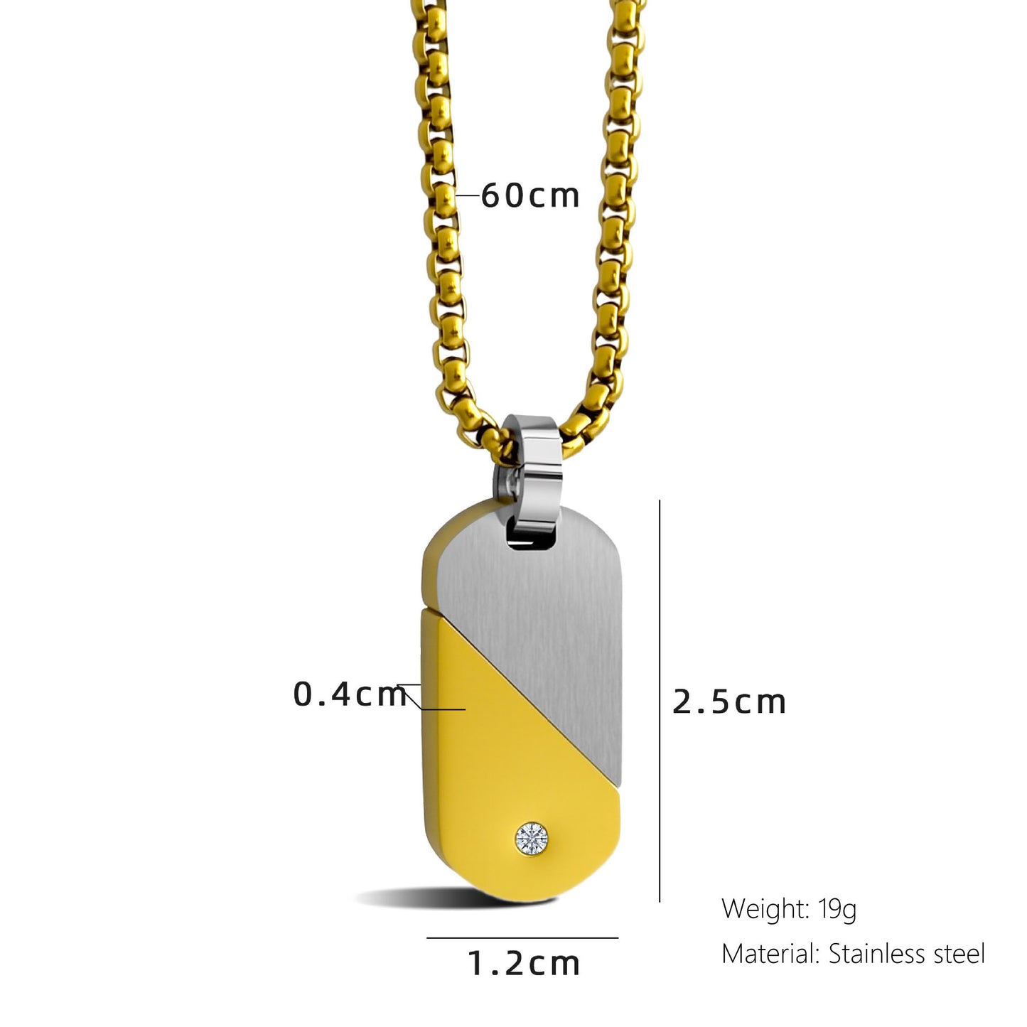 360-degree Rotatable Heart Shape Necklace
