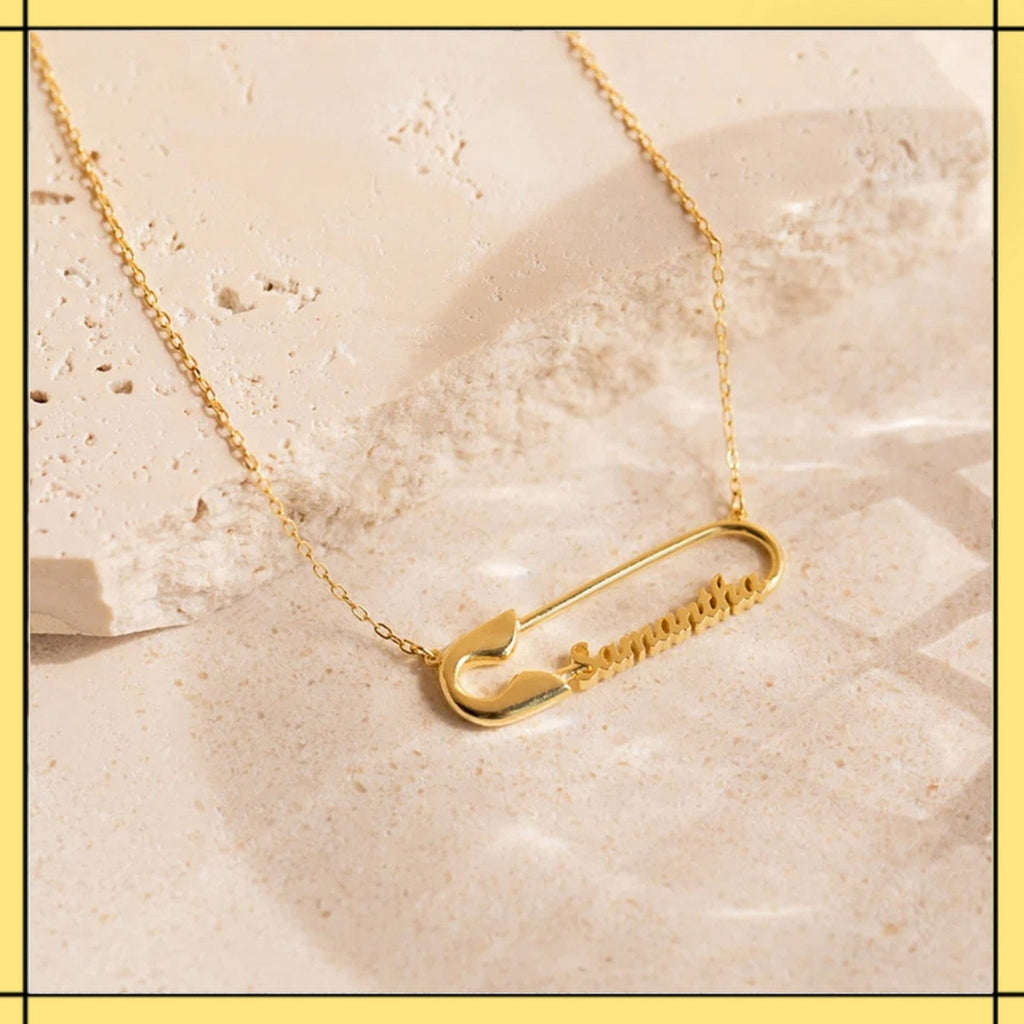 Name Paperclip Letter Necklace