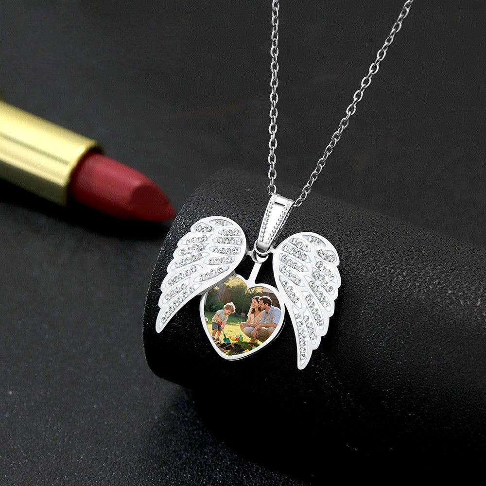 Wings Photo Necklace