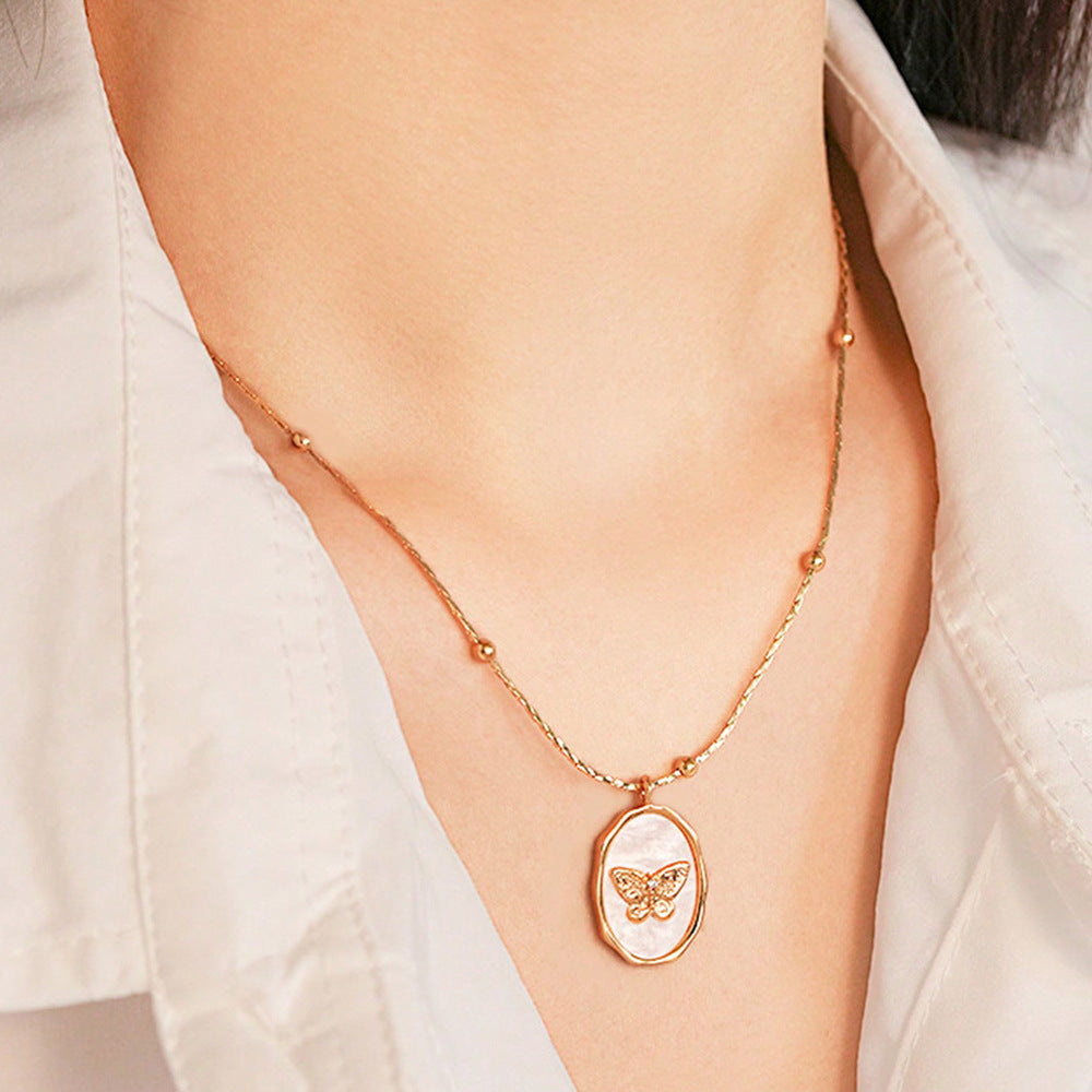 Photo Butterfly Necklace