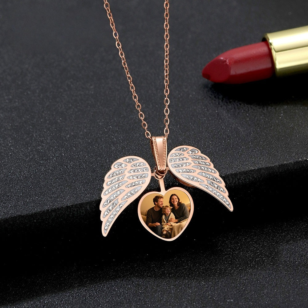 Wings Photo Necklace