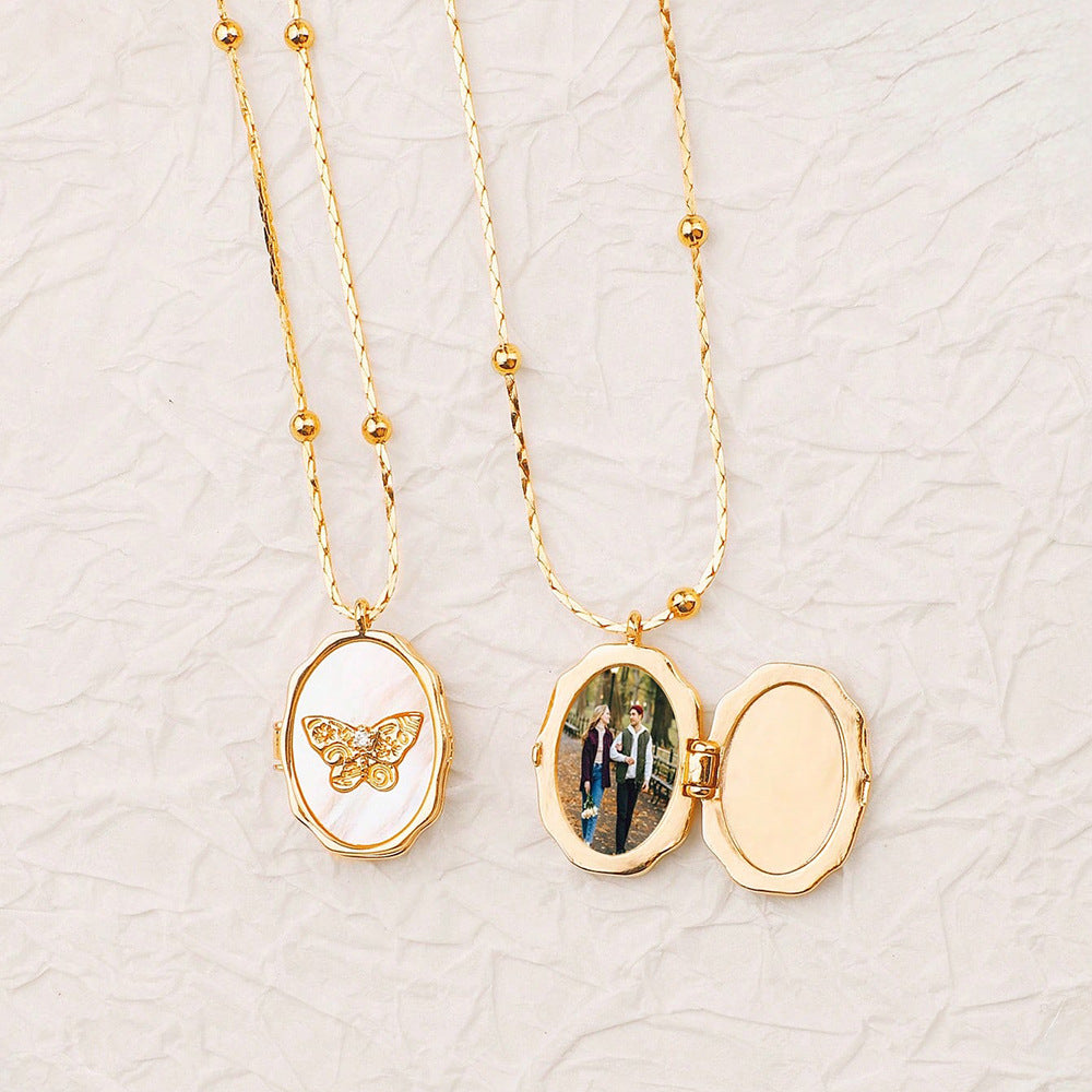 Photo Butterfly Necklace