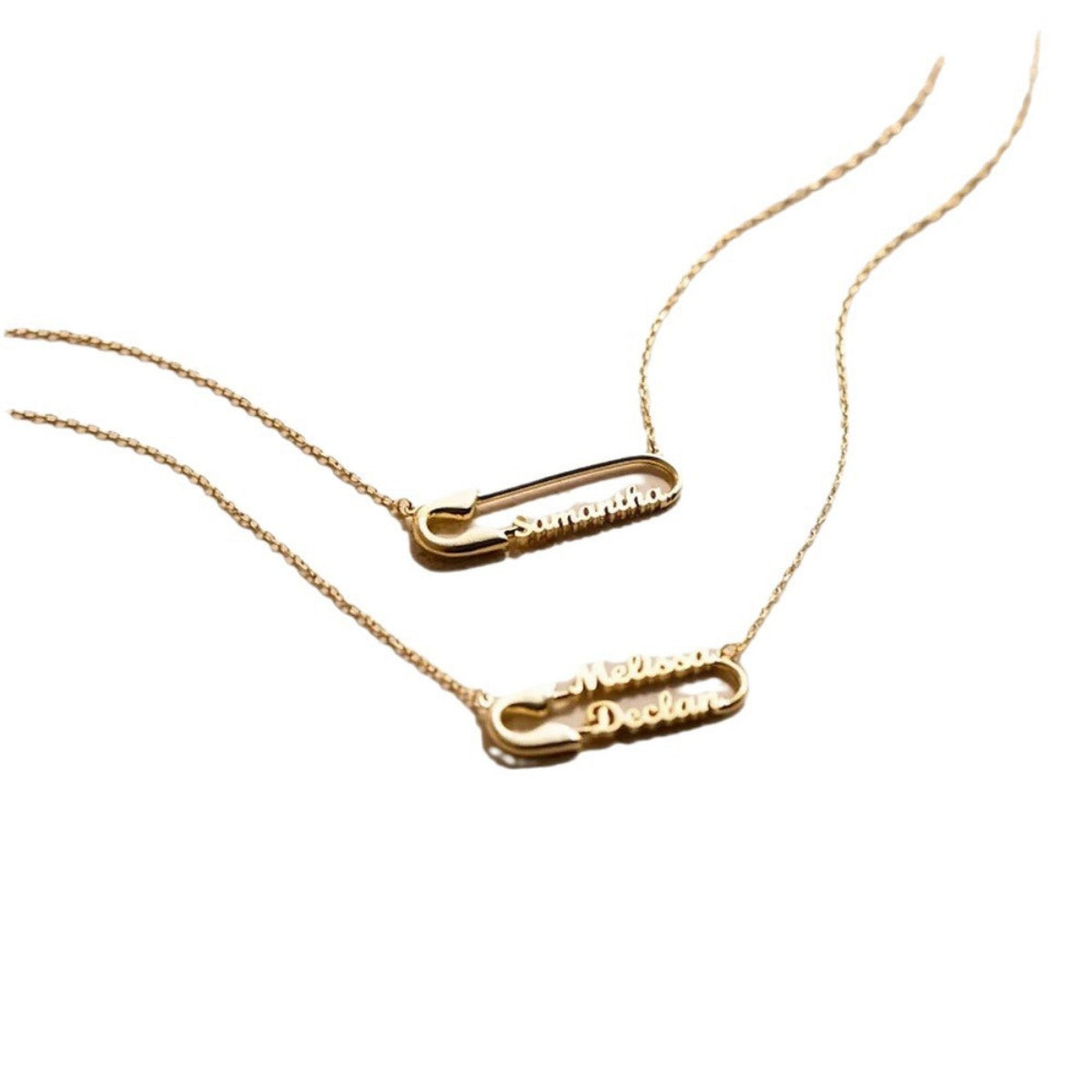 Name Paperclip Letter Necklace