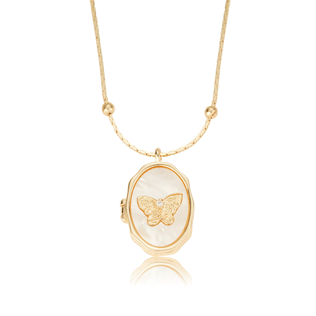 Photo Butterfly Necklace