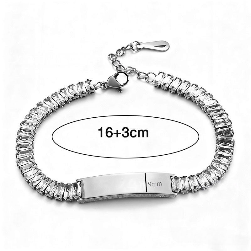 Zirconia Name Bracelet