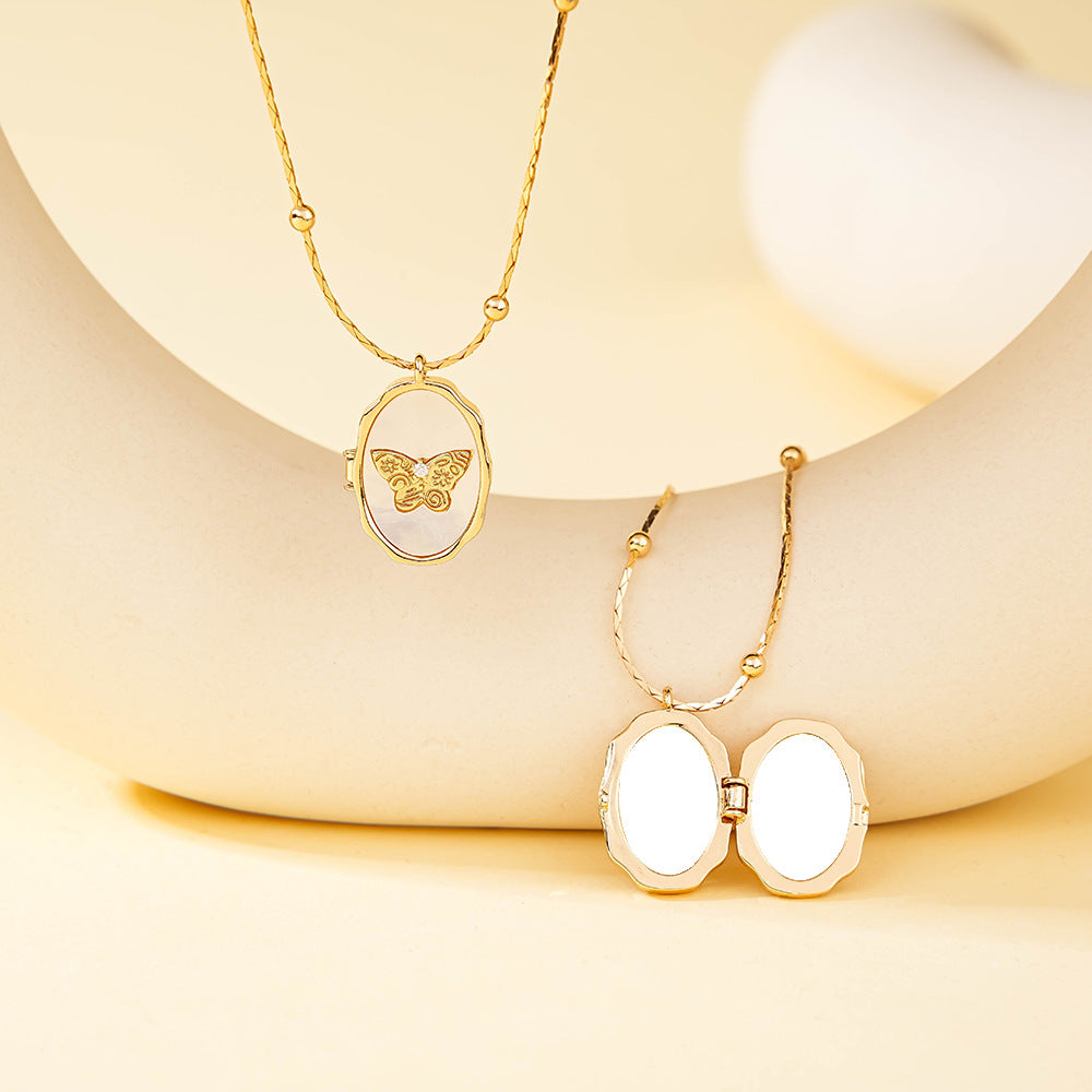 Photo Butterfly Necklace