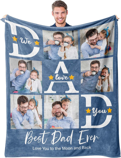 Custom Blankets with Photos Text Personalized Blanket Soft Flannel
