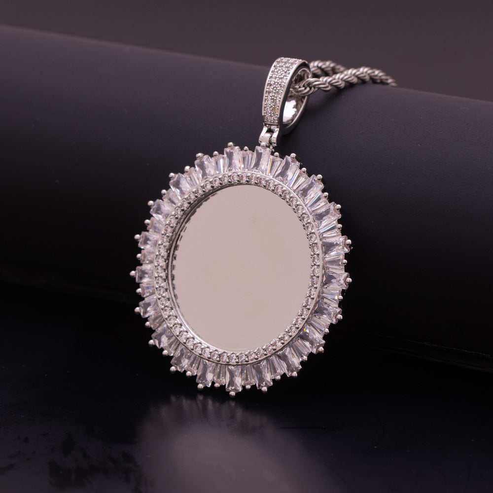 46MM Photo Zirconia Necklace