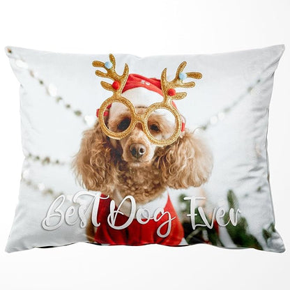 Custom Pillow with Picture & Text, Two-Sides Velvet（Optional Pillow Insert)