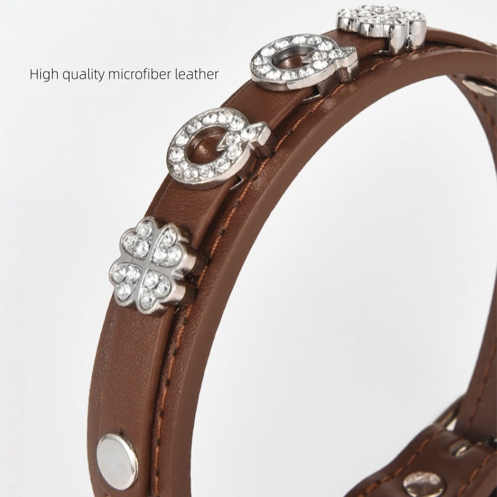 Crystal Dog Collar Personalized with Bling Name