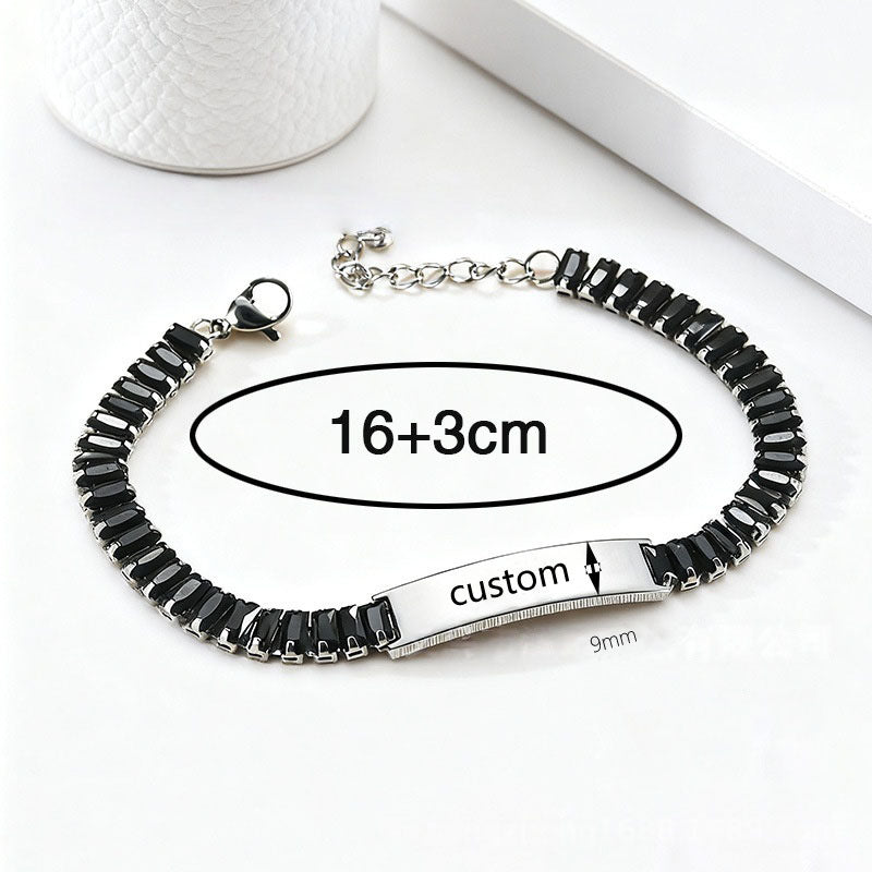 Zirconia Name Bracelet