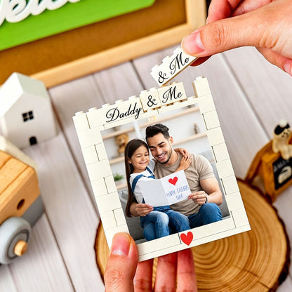 Personalized Building Brick Block Puzzle Photo Pencil Pot Custom Pen Holder