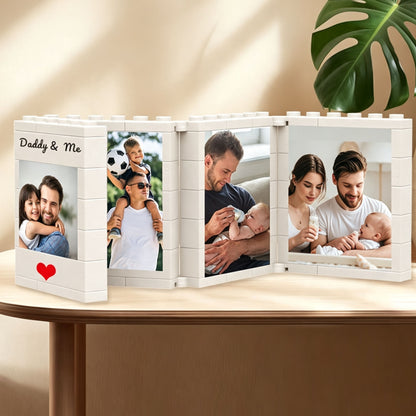Custom Foldable Building Block Family Photo Frame