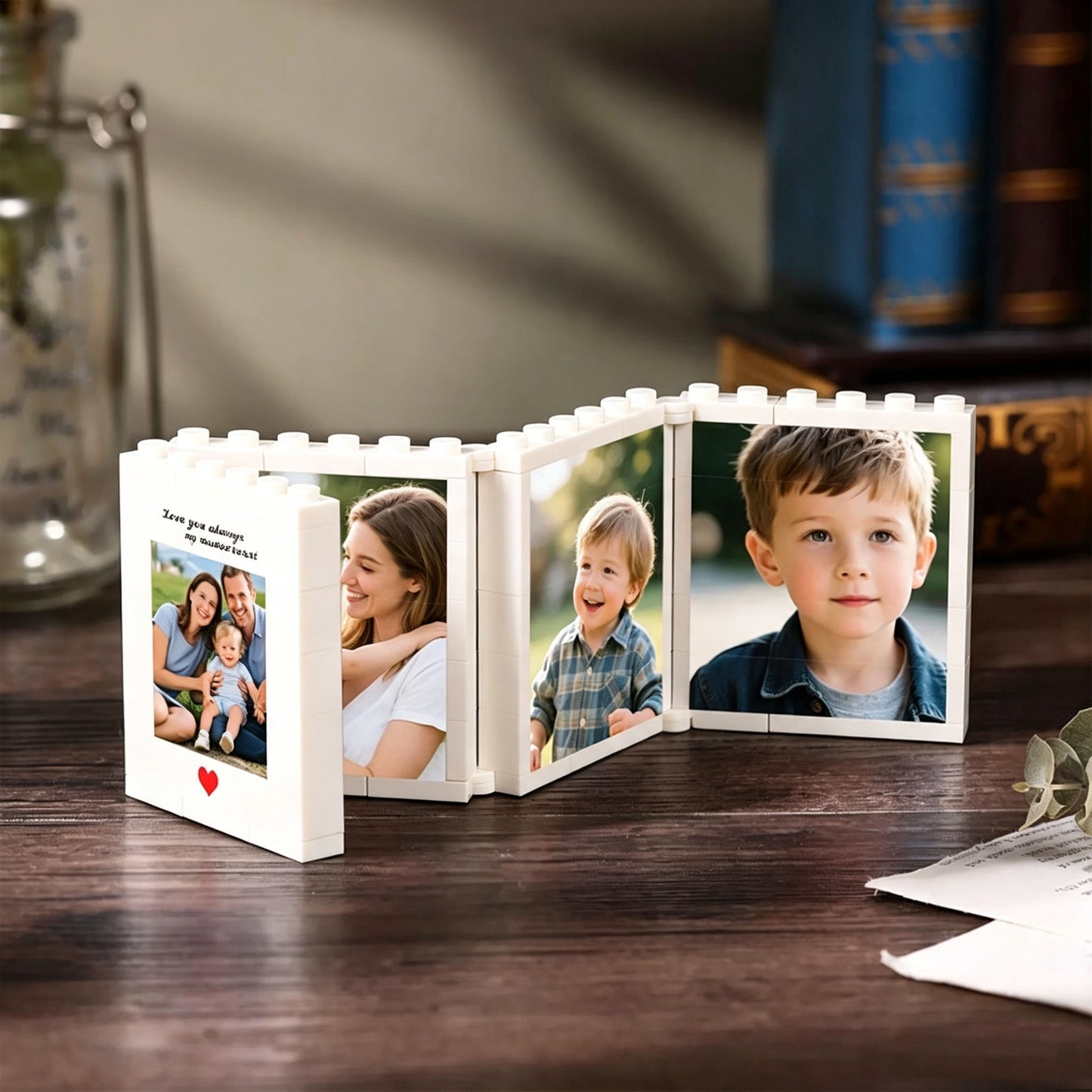 Hinged Foldable Brick Kids Photo Frame