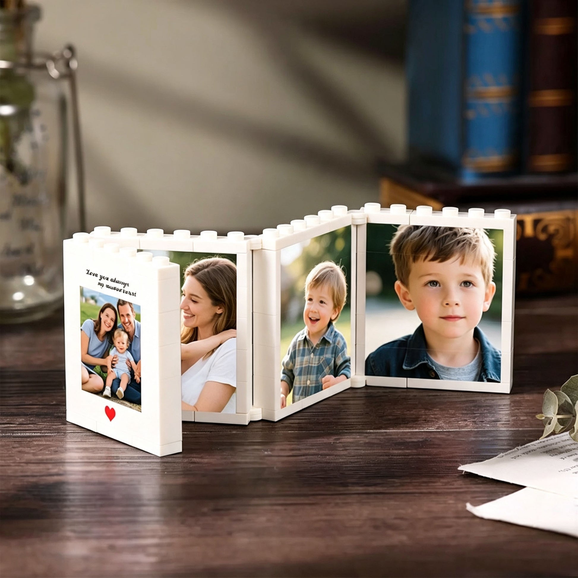 Hinged Foldable Brick Kids Photo Frame
