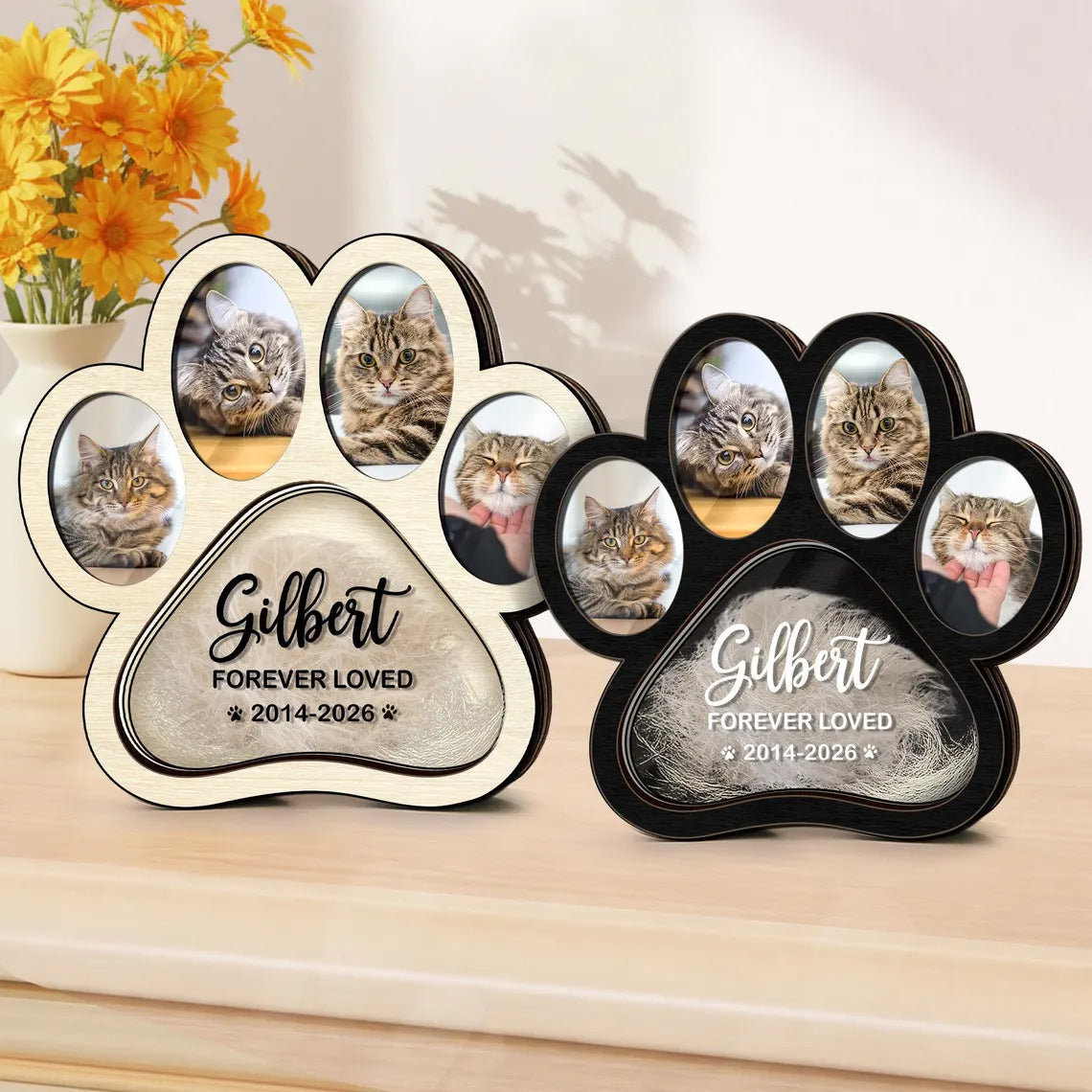 custom photo & fur keepsake