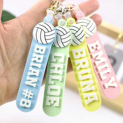 personalized-volleyball-keychain-multi-colors-team-gift