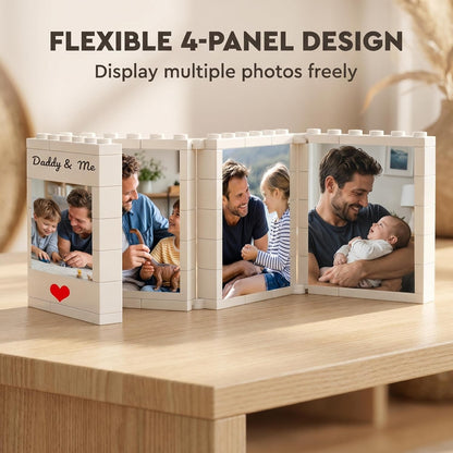 Multi Panel Personalized Family Brick Photo Frame