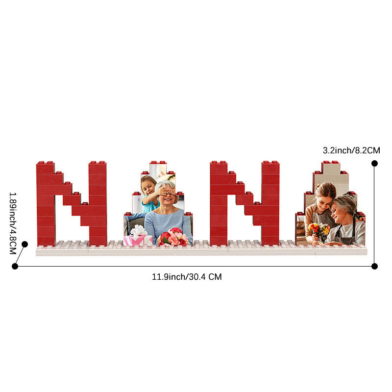 Personalized NANA Brick Photo Frame Grandma