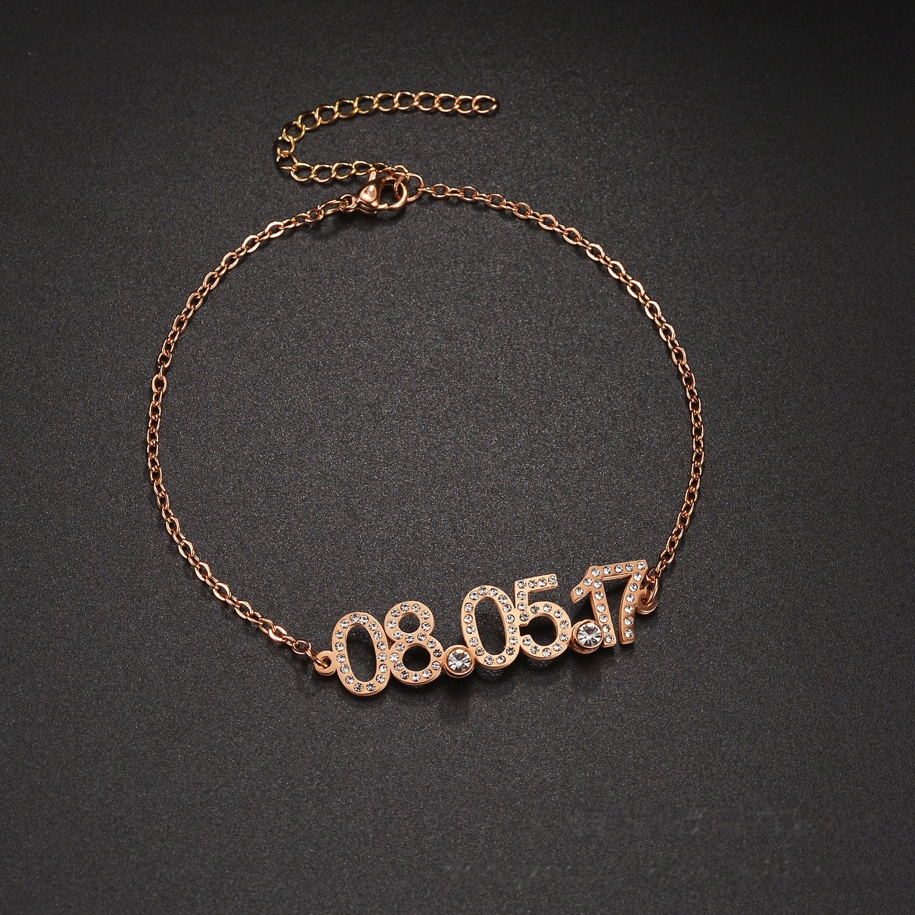 Number Zirconia Bracelet