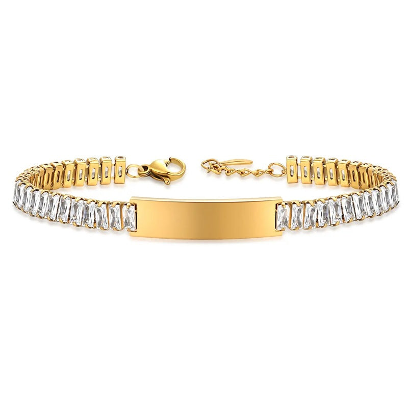 Zirconia Name Bracelet