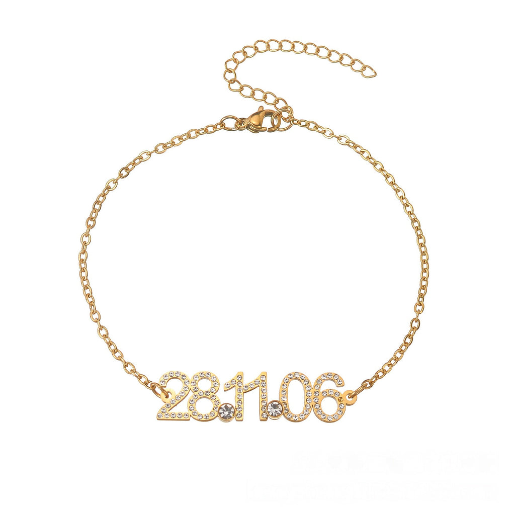 Number Zirconia Bracelet