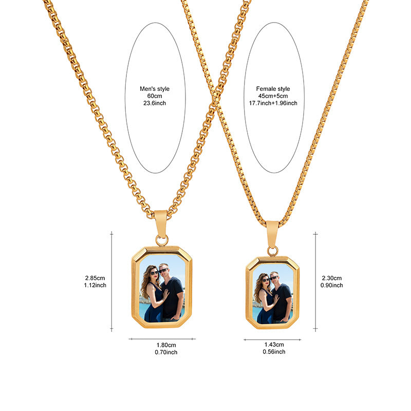 Photo Color Change Necklace