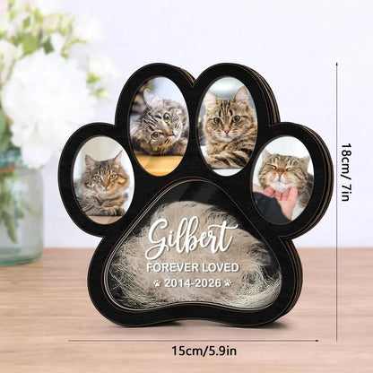 Personalized Paw Pet Memorial Frame