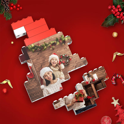 Custom Photo Santa Building Block Frame