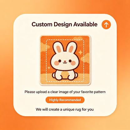 Upload your pet photo to make custom shaped faux cashmere rug, we send email proof before production