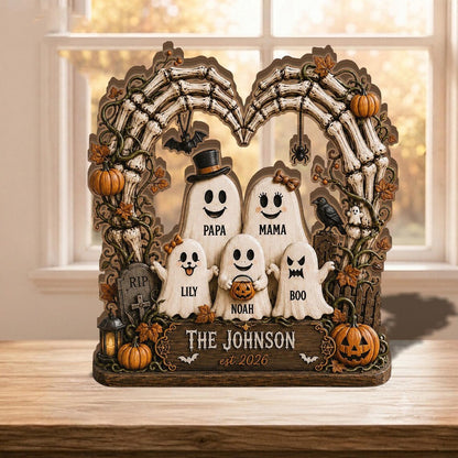 Custom Ghost Family Wooden Sign
