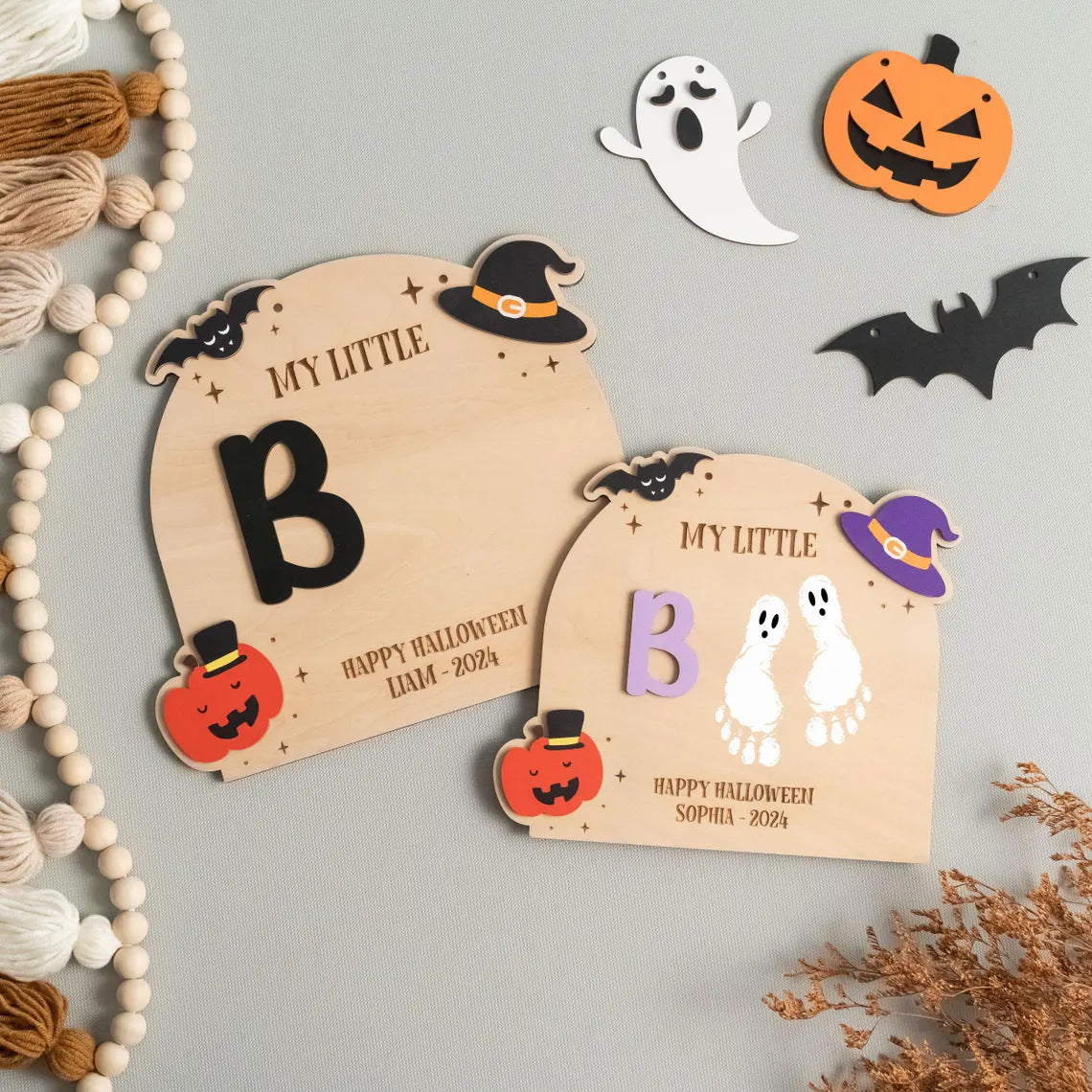 My Little Boo personalized wooden sign