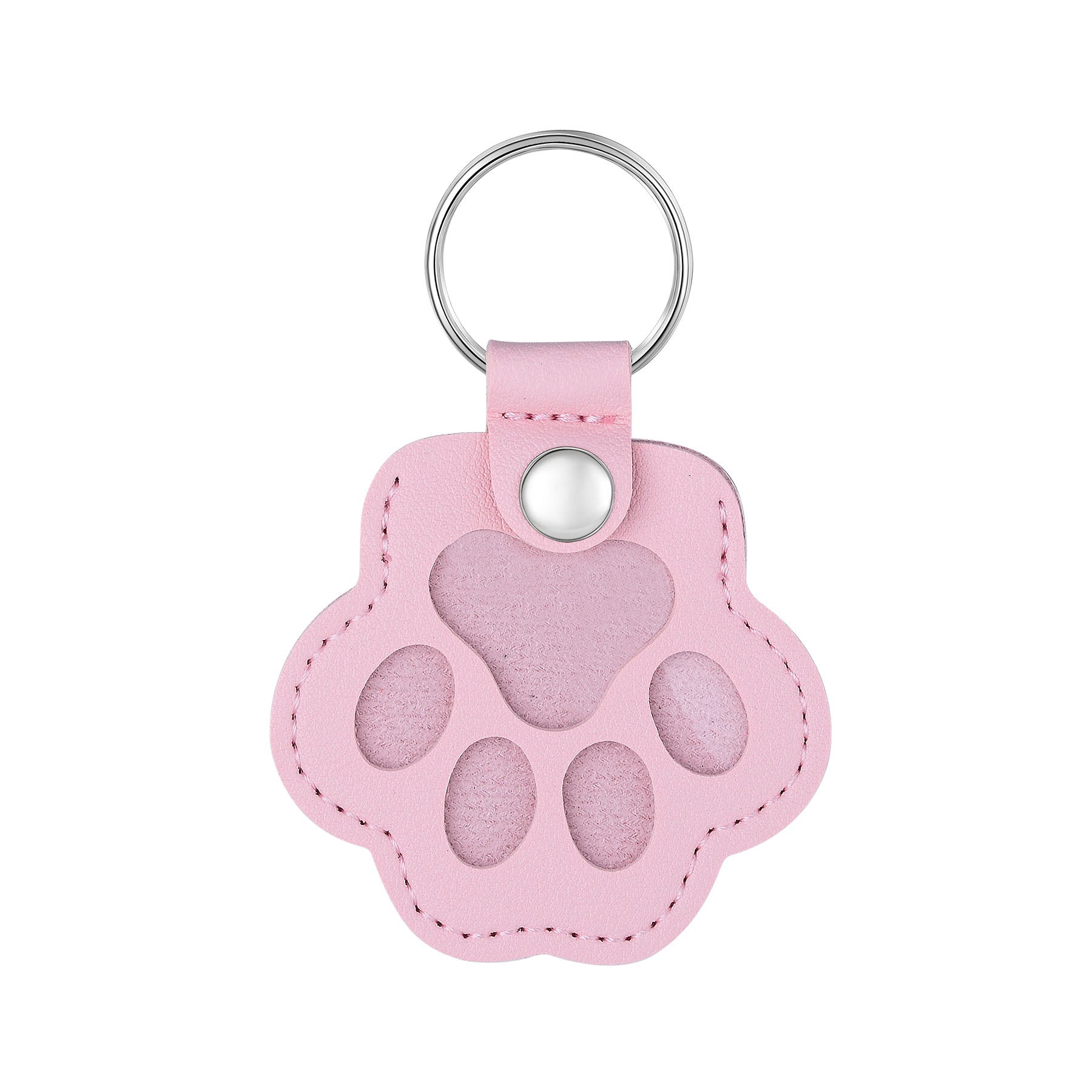 Print PU Leather Pet Memorial Keyring Engraving Blank