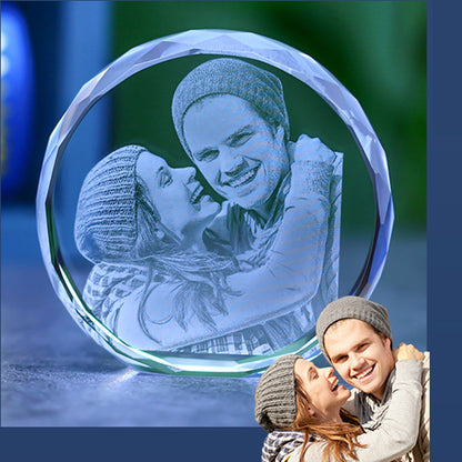 Custom Couple Crystal Photo Gift