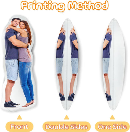 Single double sided printing options comparison for custom face pillow