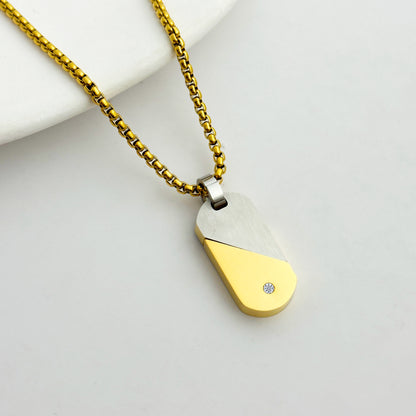 Single Plain Gold Silver Split Heart Dog Tag Pendant Blank For Custom Engraving Couple Love Jewelry