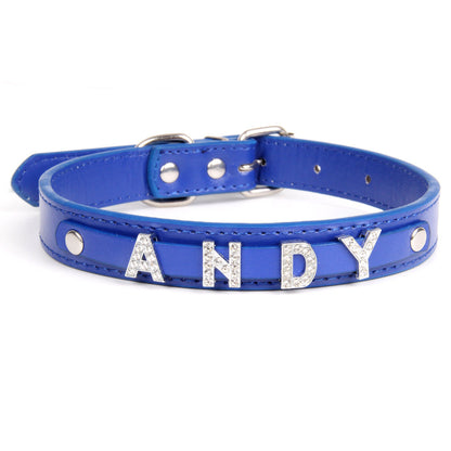 Crystal Dog Collar Personalized with Bling Name