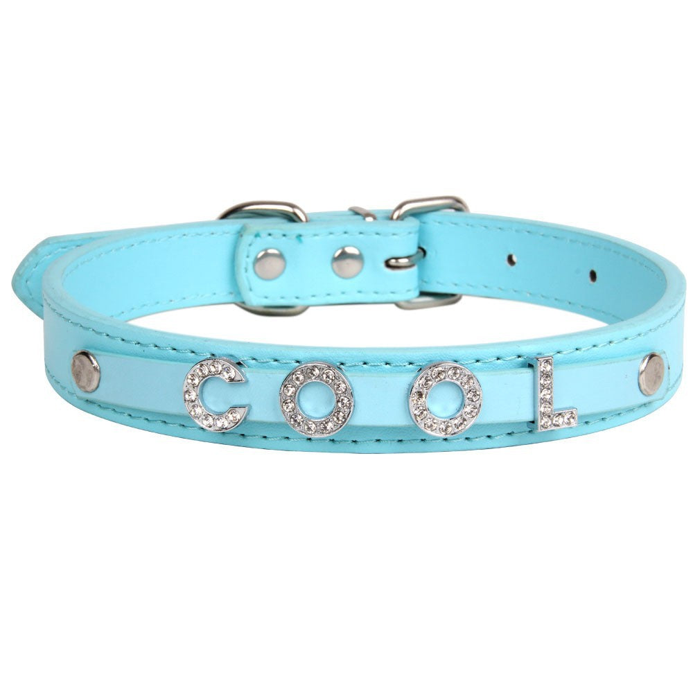Crystal Dog Collar Personalized with Bling Name
