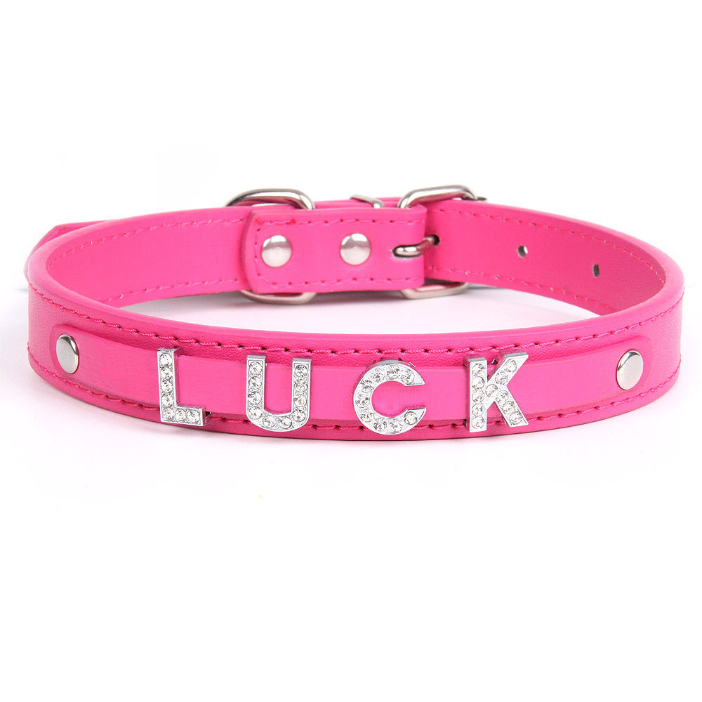 Crystal Dog Collar Personalized with Bling Name